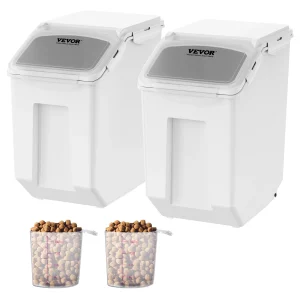 Storage Bin 2 x 15L with 2 Measuring Cups