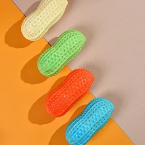 Peanut Squeaking Grinding Teeth Cleaning Rubber