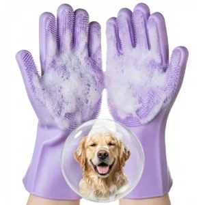 Pet Grooming Gloves 1 Pair