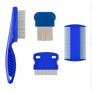 4 Pack Stainless Steel Pet Grooming Combs