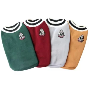 Pet Solid Autumn Winter Christmas Sweater