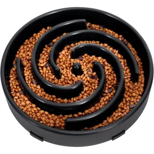 Anti-Guing Pet Slower Food Eating Bowl