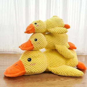 Squeaky Plush Duck Dog Toy Bite Resistant